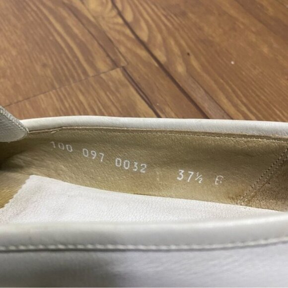Gucci‎ White Loafer Flat Women Size 37.5 - Picture 5 of 13